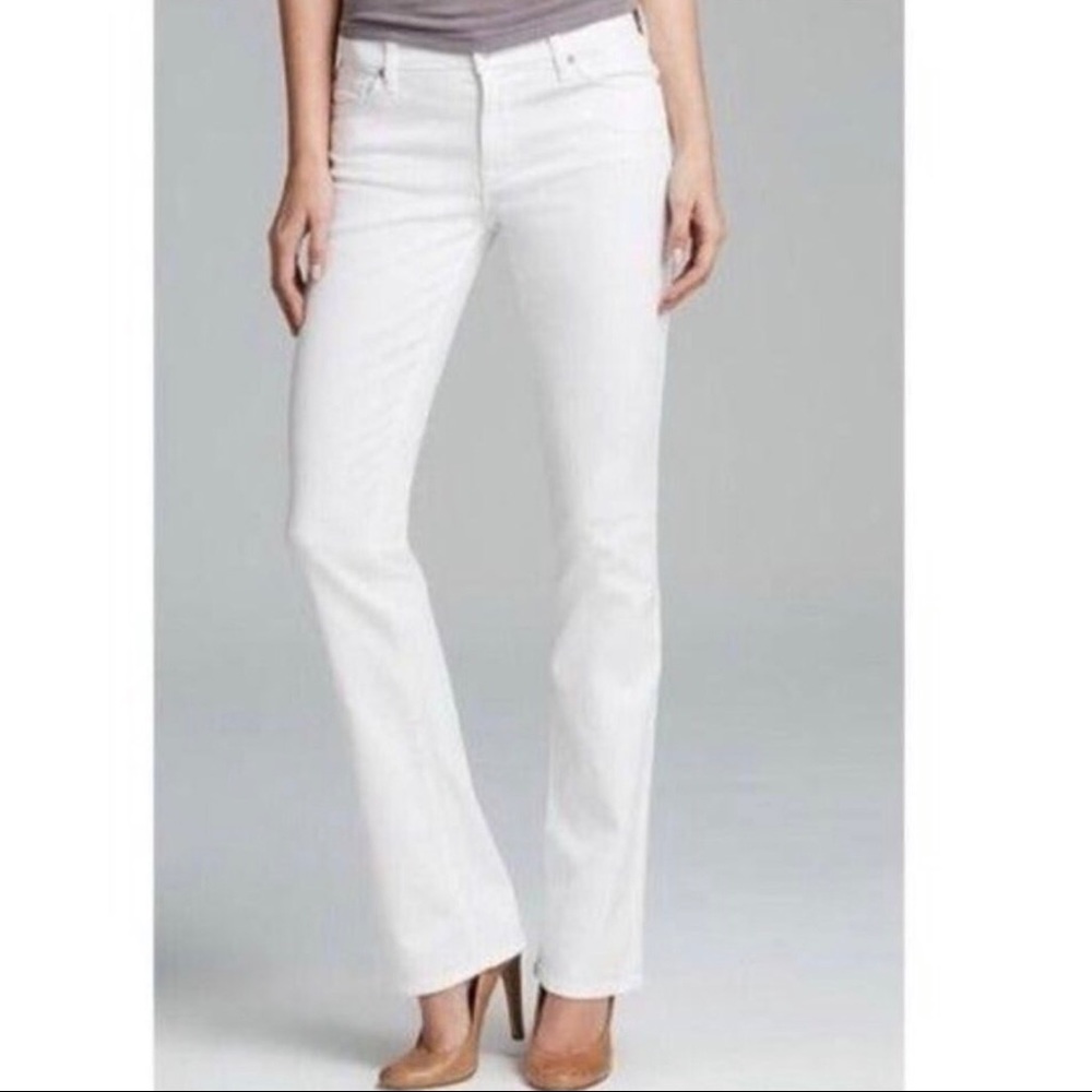 7FAM by Jerome Dahan White Denim Bootcut Jeans 30